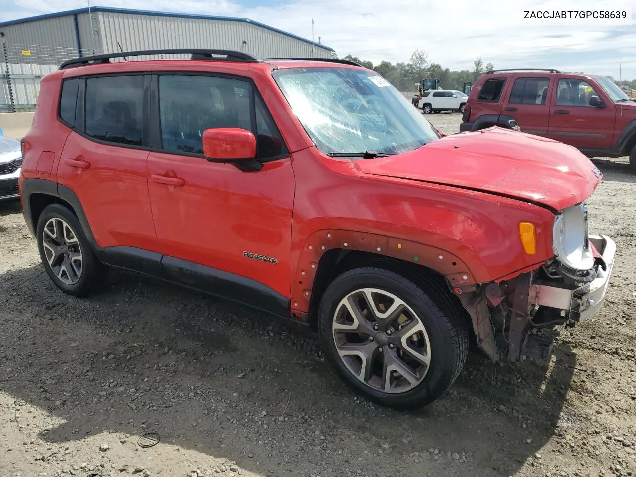 2016 Jeep Renegade Latitude VIN: ZACCJABT7GPC58639 Lot: 70304264