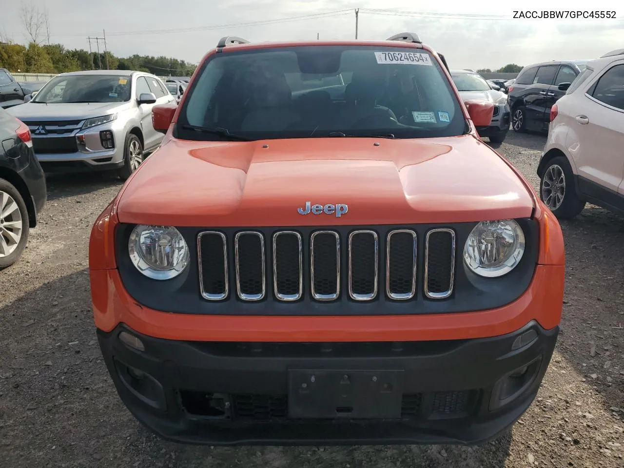 2016 Jeep Renegade Latitude VIN: ZACCJBBW7GPC45552 Lot: 70624654