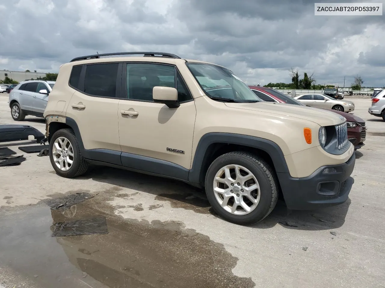 2016 Jeep Renegade Latitude VIN: ZACCJABT2GPD53397 Lot: 70655484