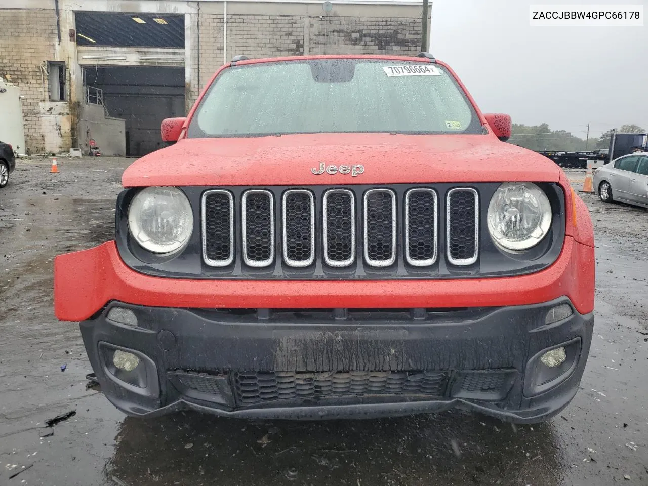 2016 Jeep Renegade Latitude VIN: ZACCJBBW4GPC66178 Lot: 70796664