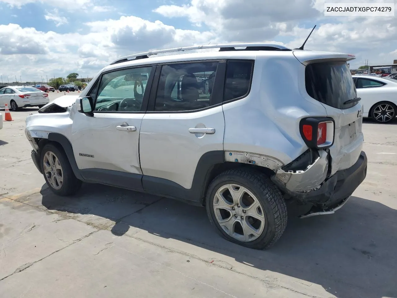 2016 Jeep Renegade Limited VIN: ZACCJADTXGPC74279 Lot: 70856264