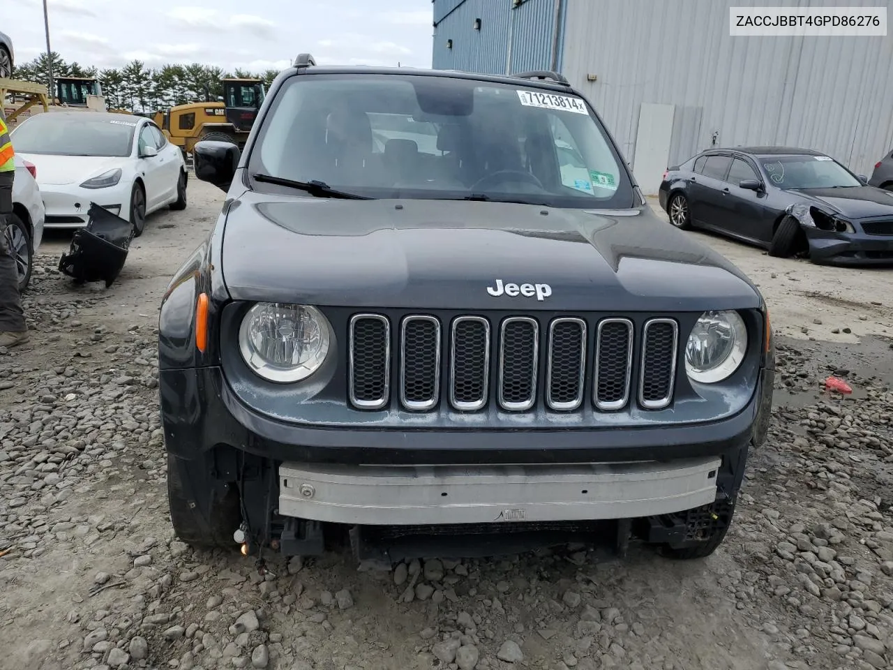 2016 Jeep Renegade Latitude VIN: ZACCJBBT4GPD86276 Lot: 71213814