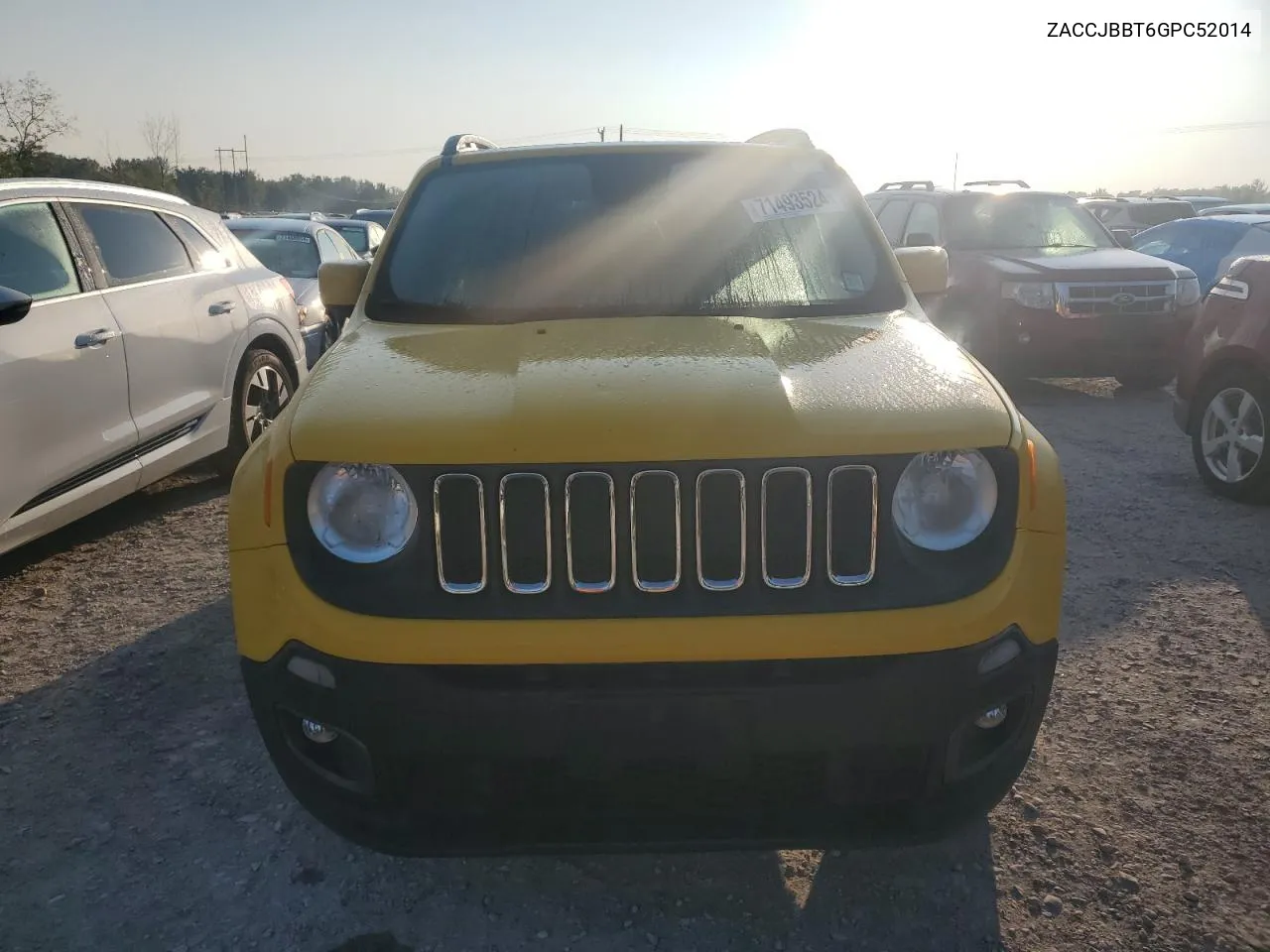 2016 Jeep Renegade Latitude VIN: ZACCJBBT6GPC52014 Lot: 71493524