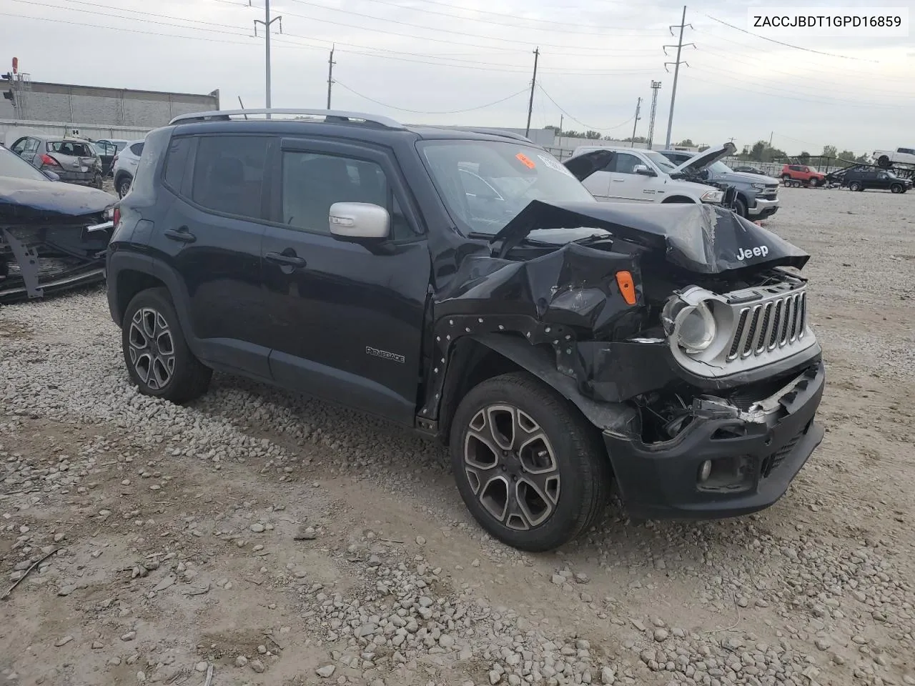 2016 Jeep Renegade Limited VIN: ZACCJBDT1GPD16859 Lot: 71568714