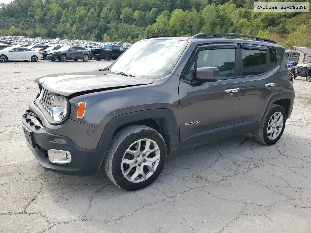 2016 Jeep Renegade Latitude VIN: ZACCJBBT5GPC85036 Lot: 71750734