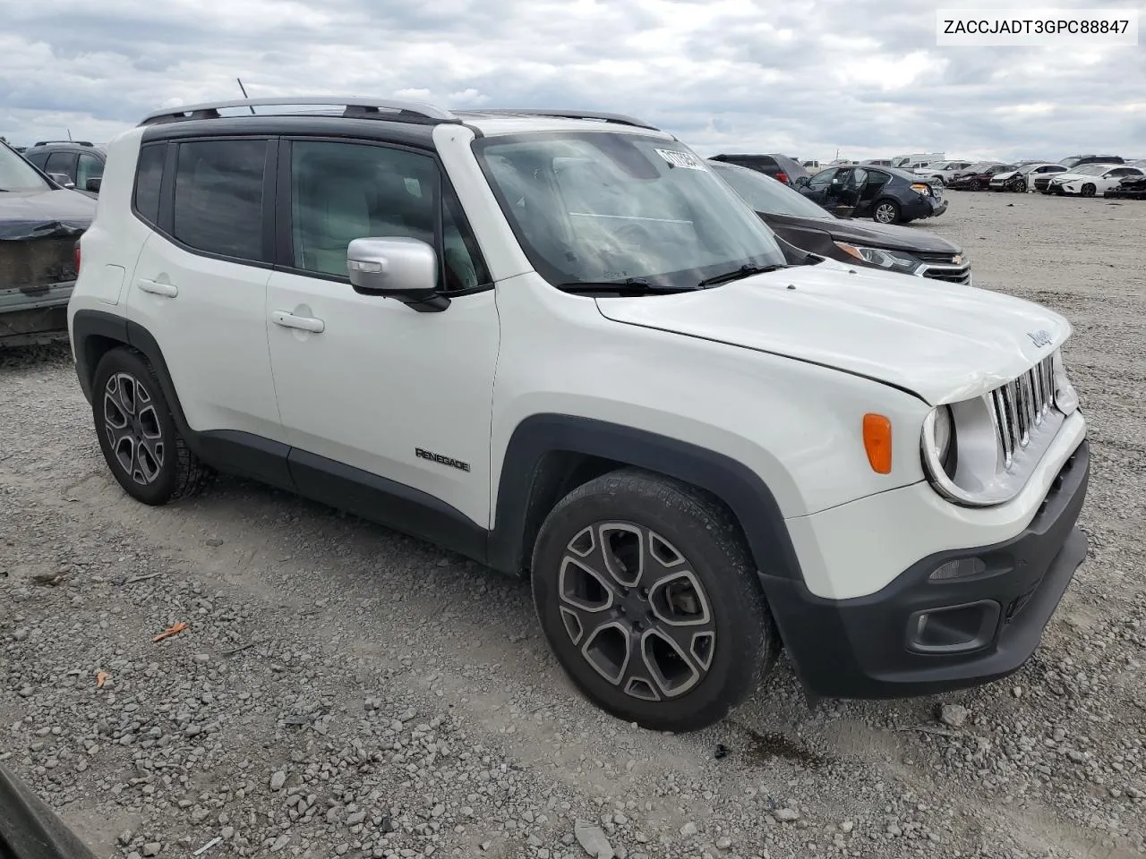 2016 Jeep Renegade Limited VIN: ZACCJADT3GPC88847 Lot: 71775254