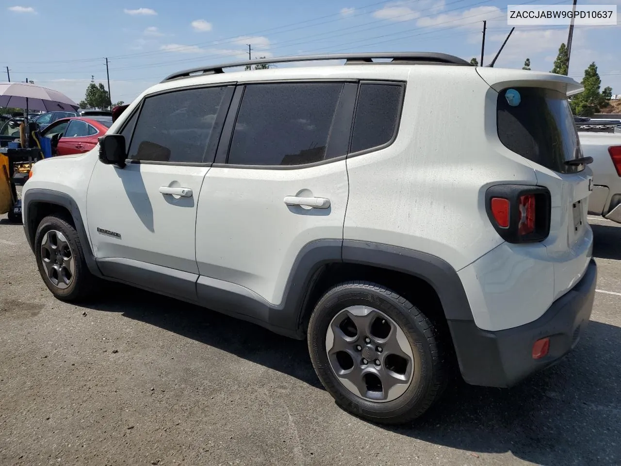 ZACCJABW9GPD10637 2016 Jeep Renegade Latitude