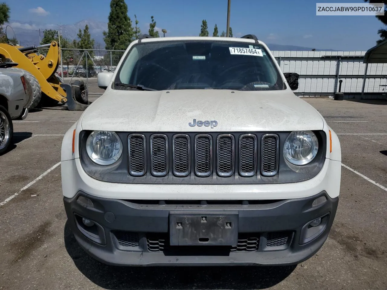 ZACCJABW9GPD10637 2016 Jeep Renegade Latitude