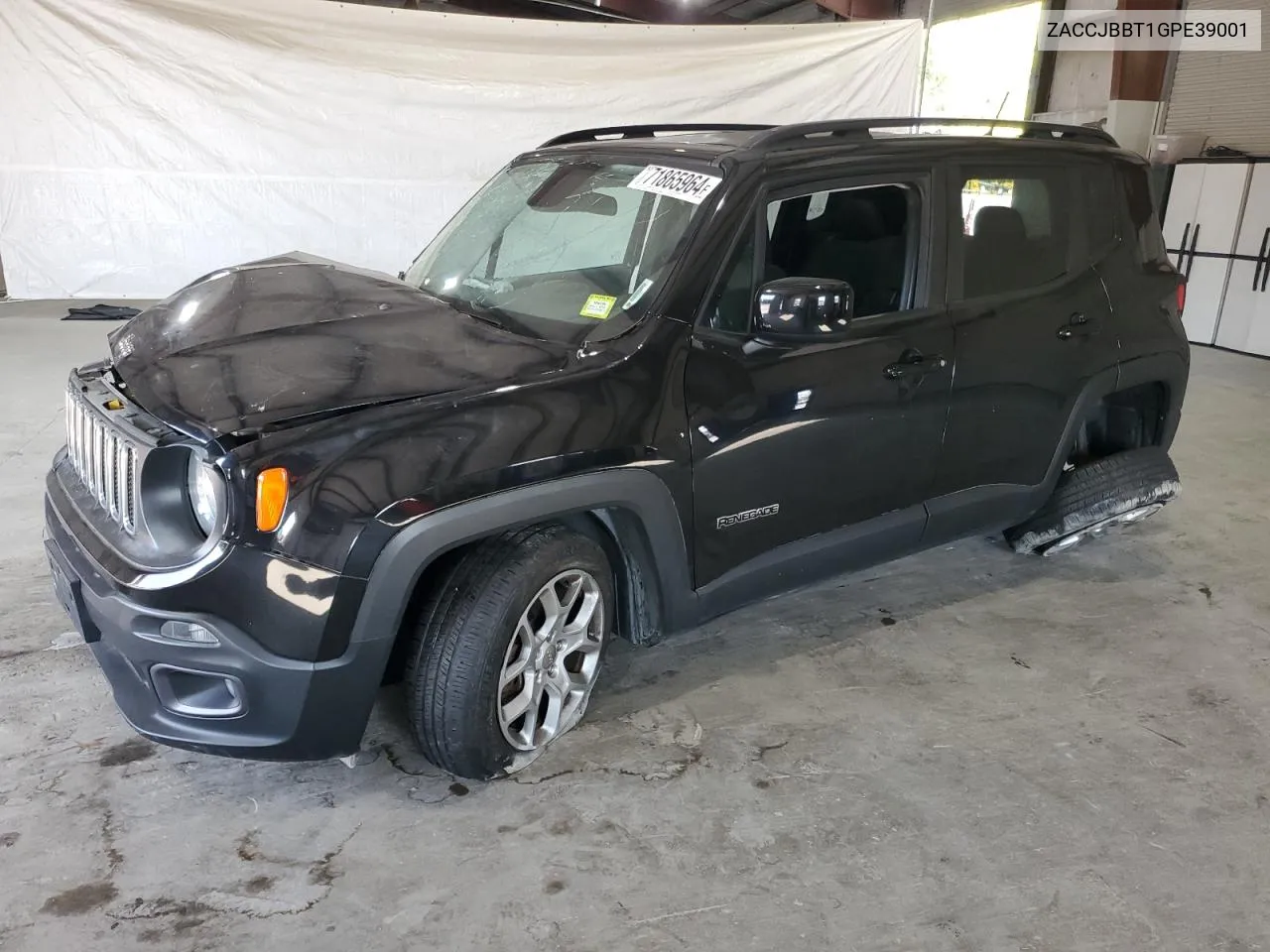 2016 Jeep Renegade Latitude VIN: ZACCJBBT1GPE39001 Lot: 71865964