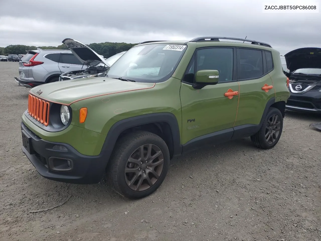 2016 Jeep Renegade Latitude VIN: ZACCJBBT5GPC86008 Lot: 71952314