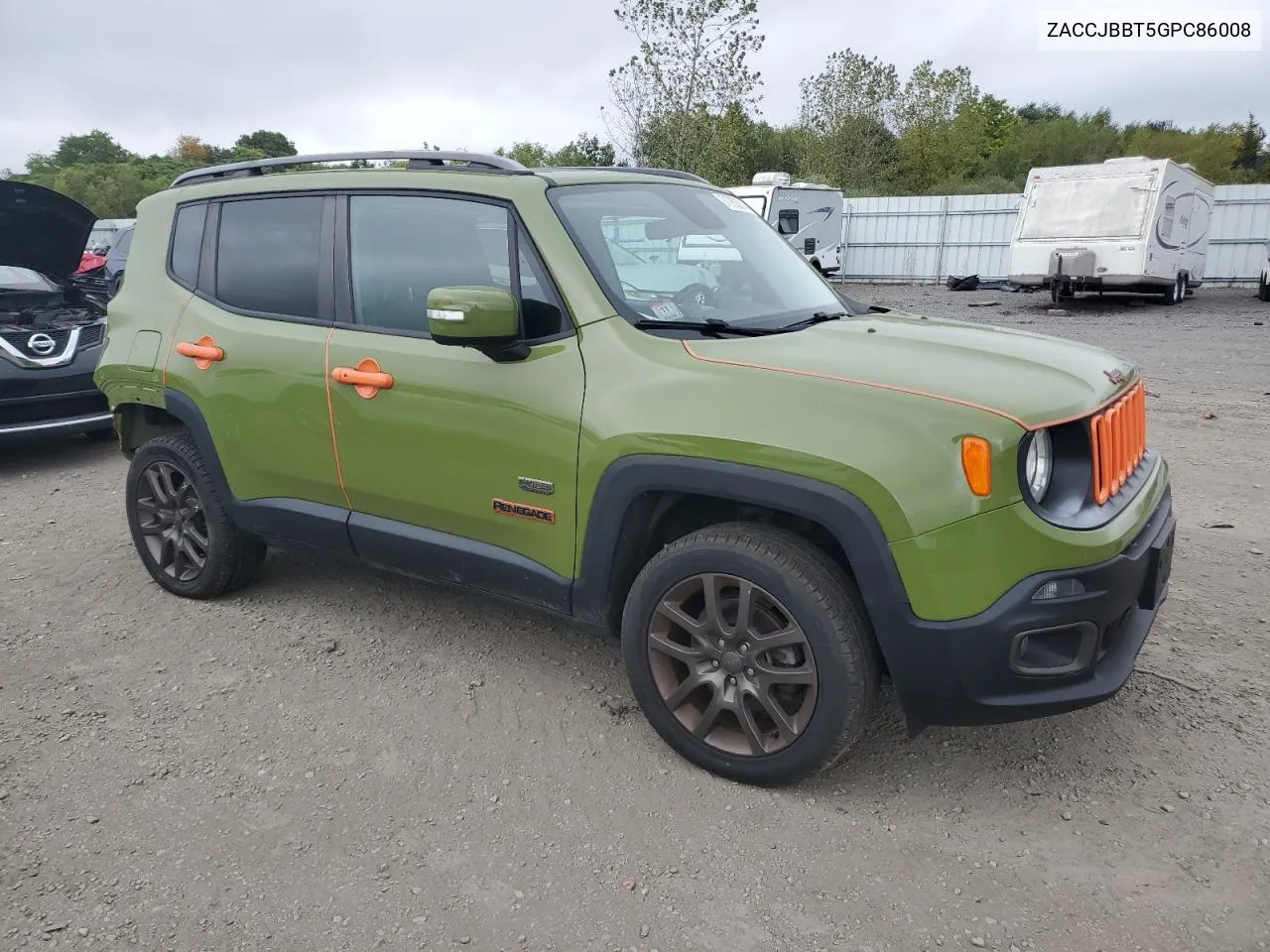 2016 Jeep Renegade Latitude VIN: ZACCJBBT5GPC86008 Lot: 71952314