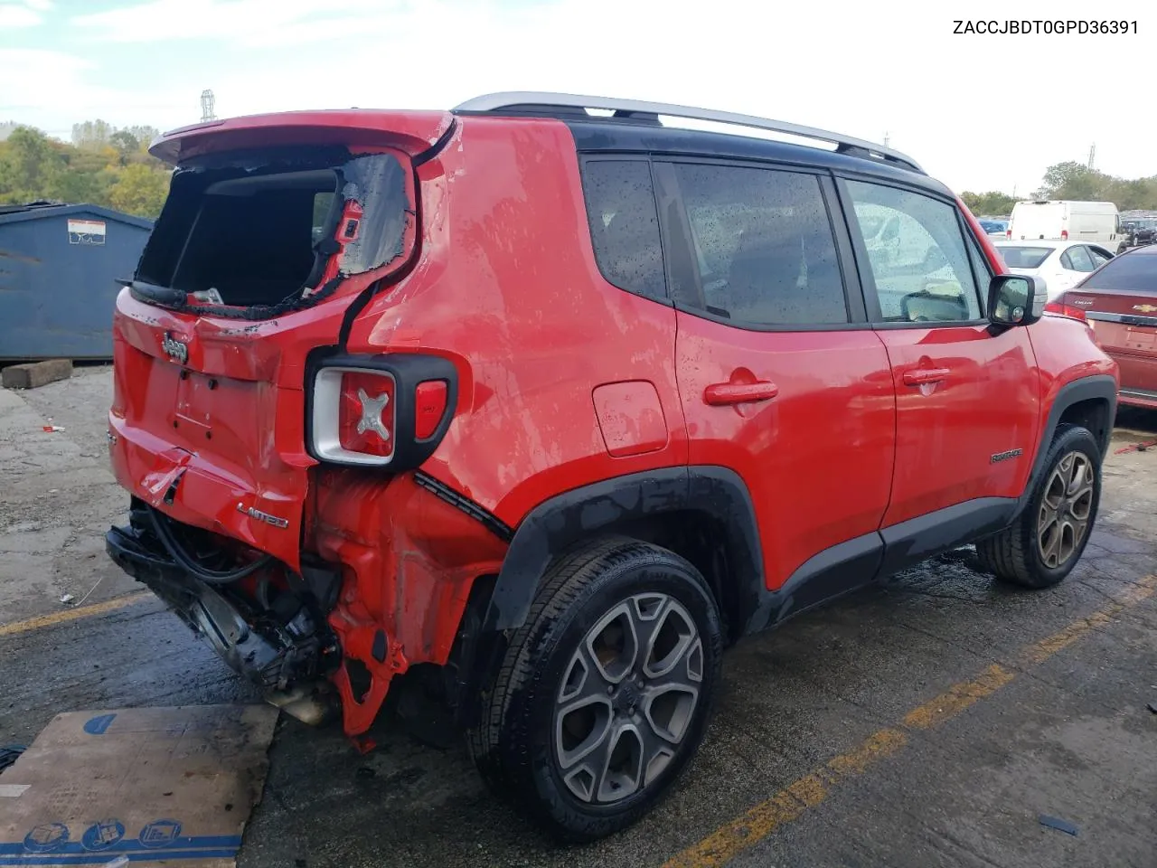 ZACCJBDT0GPD36391 2016 Jeep Renegade Limited