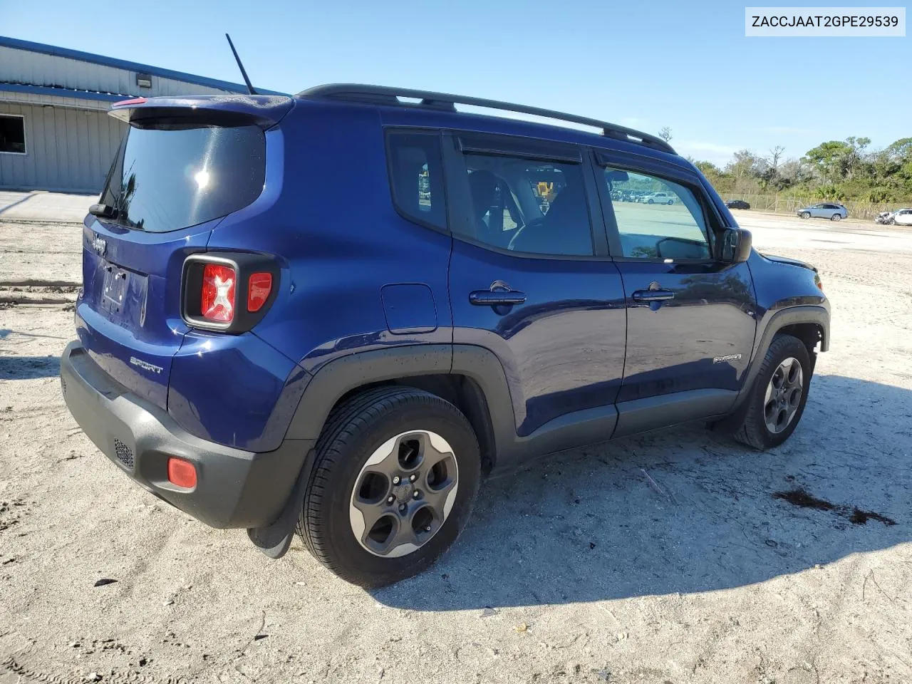 2016 Jeep Renegade Sport VIN: ZACCJAAT2GPE29539 Lot: 72206394