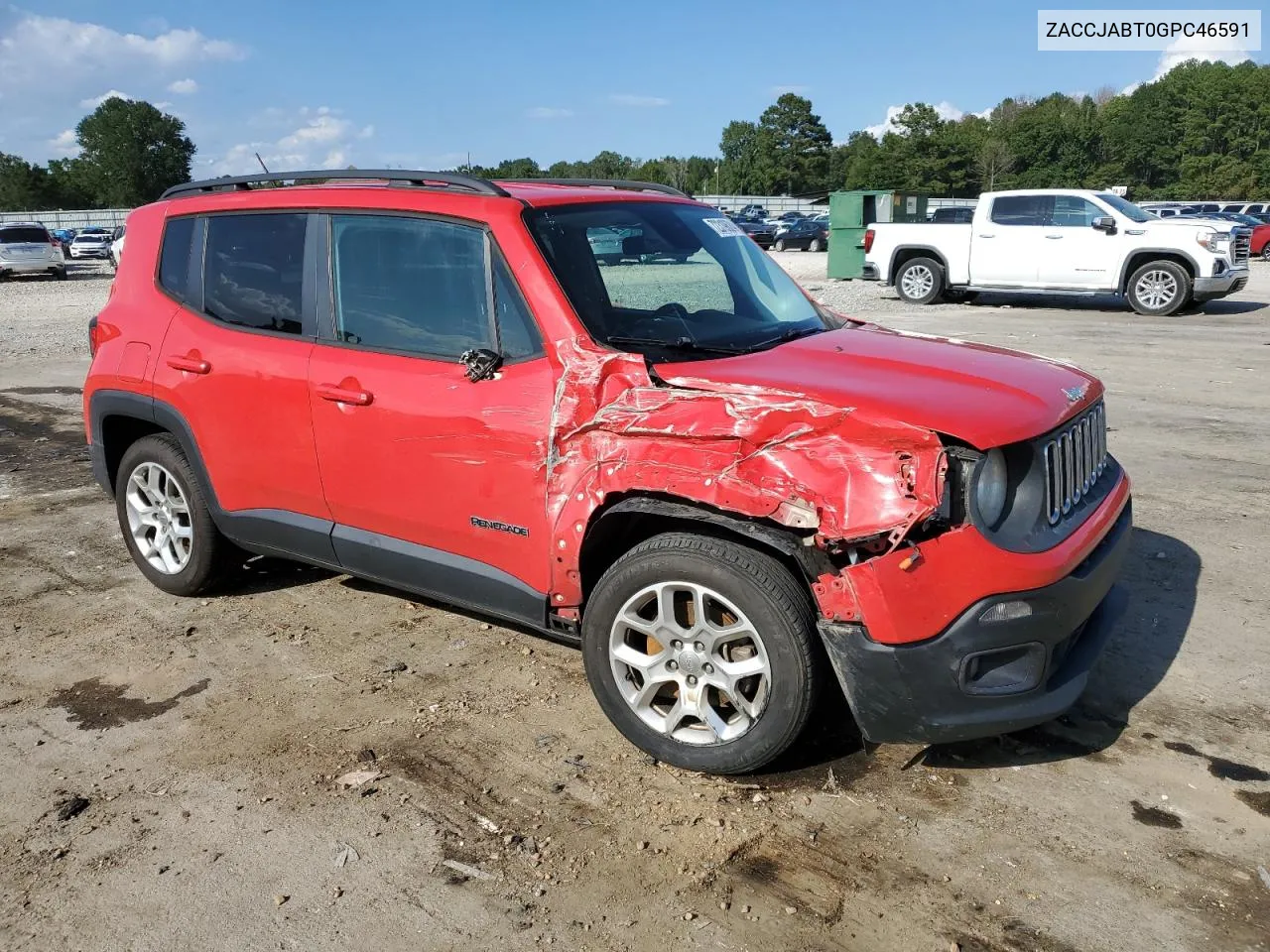 2016 Jeep Renegade Latitude VIN: ZACCJABT0GPC46591 Lot: 72319624