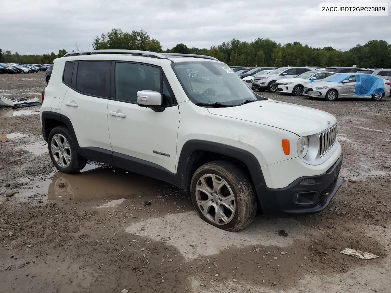 2016 Jeep Renegade Limited VIN: ZACCJBDT2GPC73889 Lot: 72735464