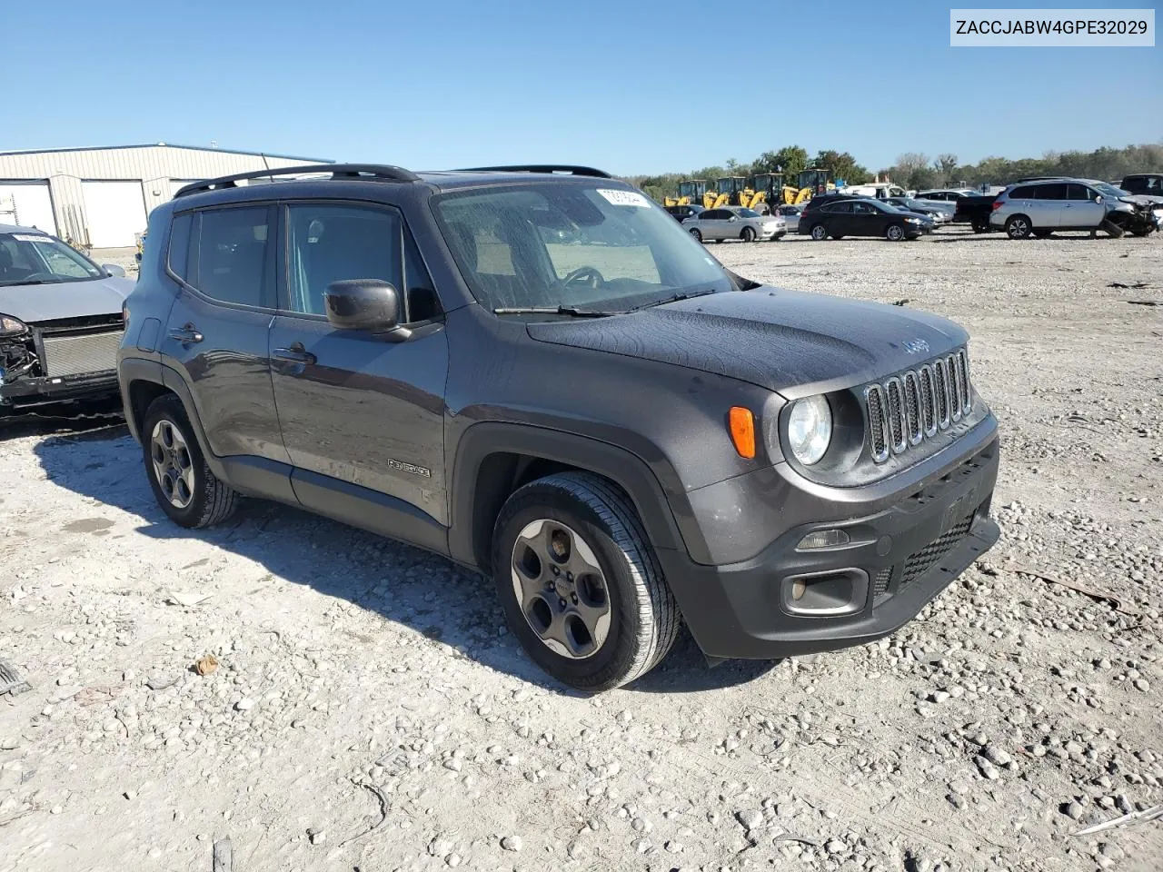 2016 Jeep Renegade Latitude VIN: ZACCJABW4GPE32029 Lot: 72919244