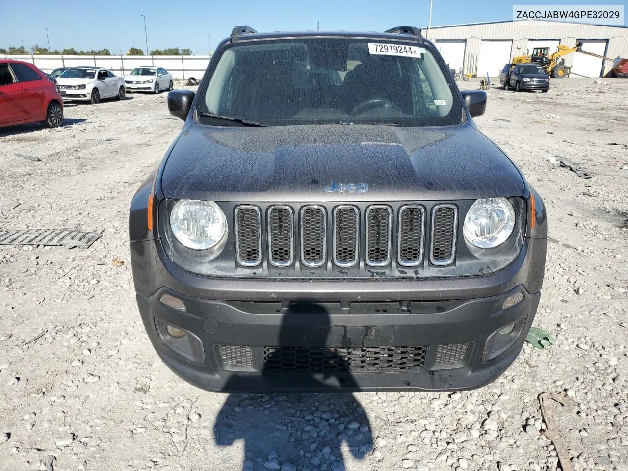 2016 Jeep Renegade Latitude VIN: ZACCJABW4GPE32029 Lot: 72919244