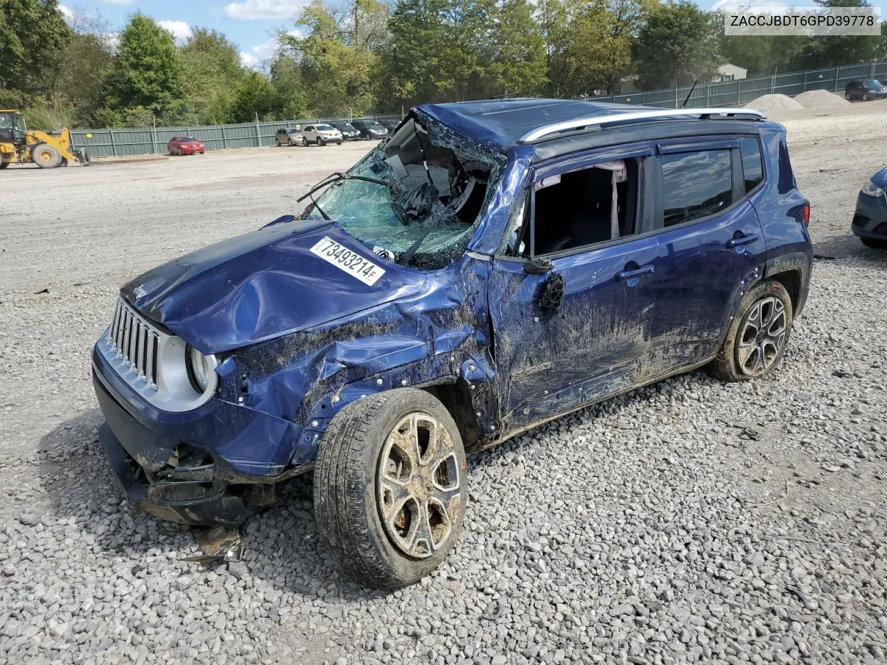 2016 Jeep Renegade Limited VIN: ZACCJBDT6GPD39778 Lot: 73493214