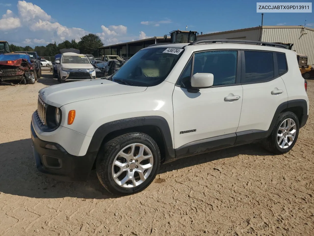 2016 Jeep Renegade Latitude VIN: ZACCJABTXGPD13911 Lot: 74360784