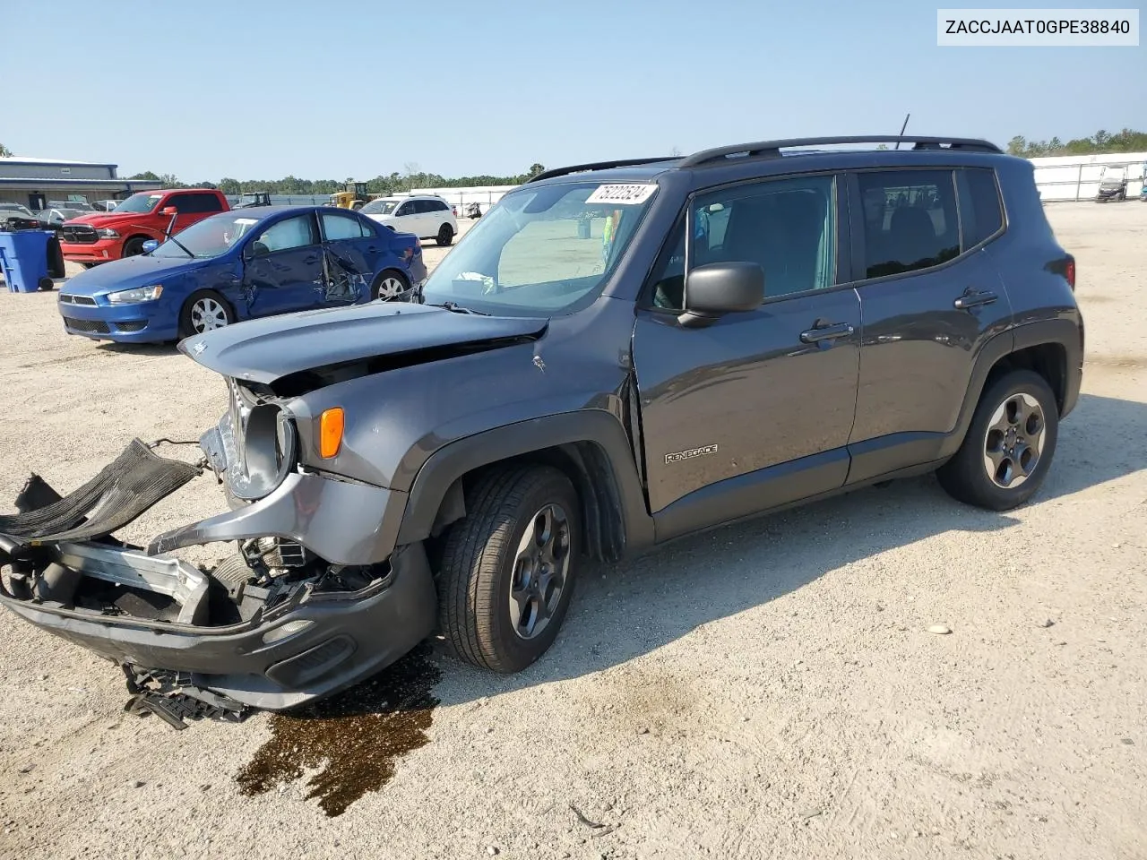 2016 Jeep Renegade Sport VIN: ZACCJAAT0GPE38840 Lot: 75222524