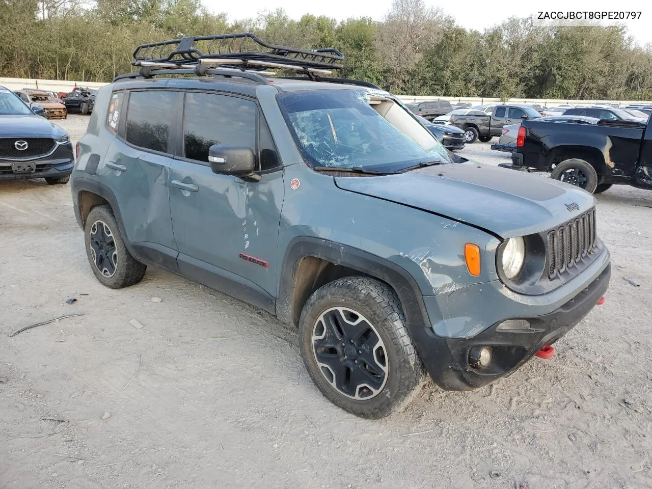 2016 Jeep Renegade Trailhawk VIN: ZACCJBCT8GPE20797 Lot: 75348354