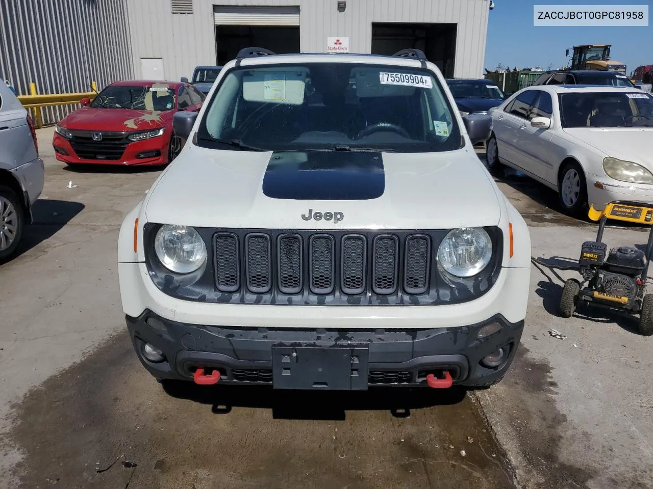 2016 Jeep Renegade Trailhawk VIN: ZACCJBCT0GPC81958 Lot: 75509904