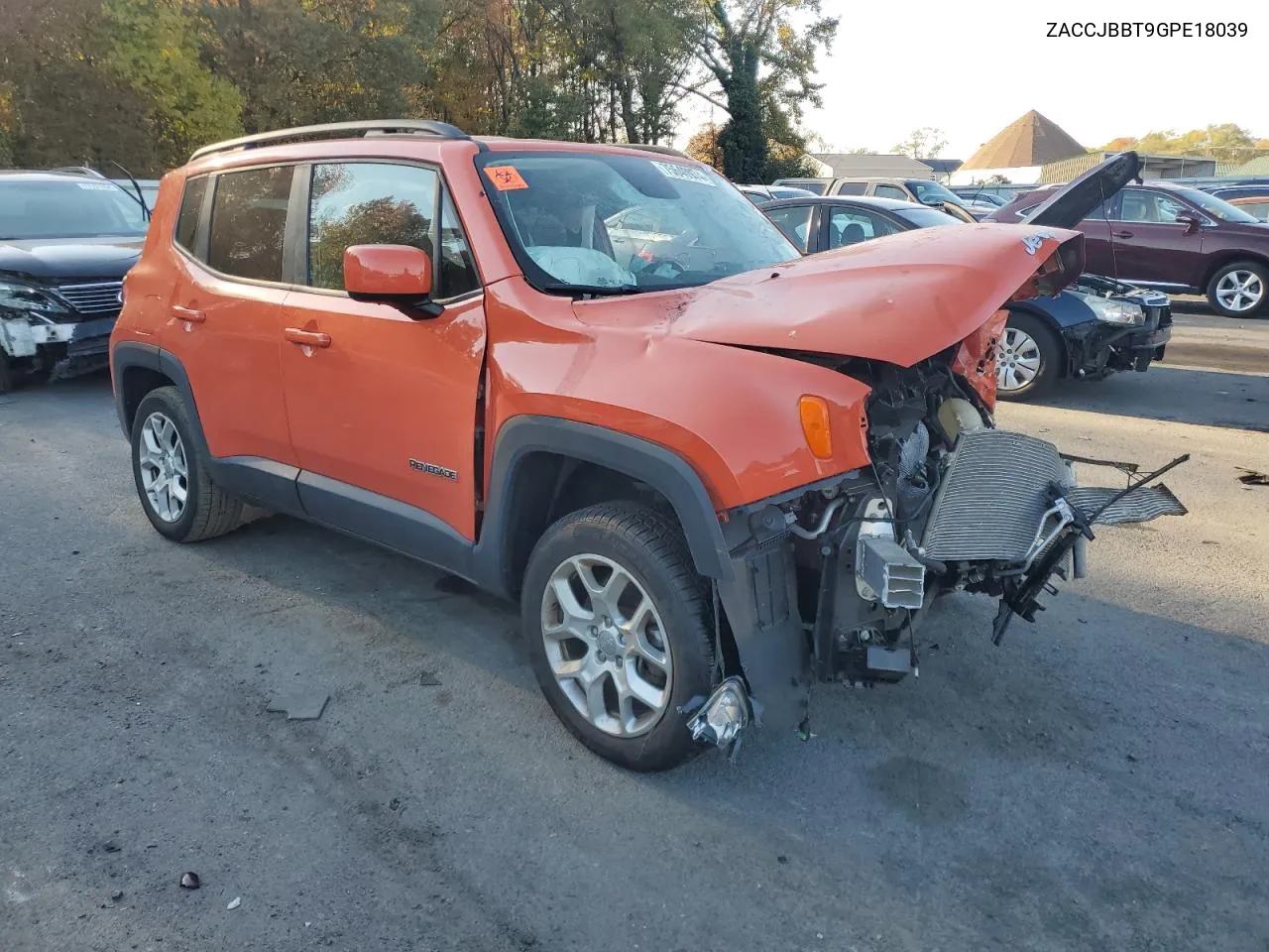 2016 Jeep Renegade Latitude VIN: ZACCJBBT9GPE18039 Lot: 75640974