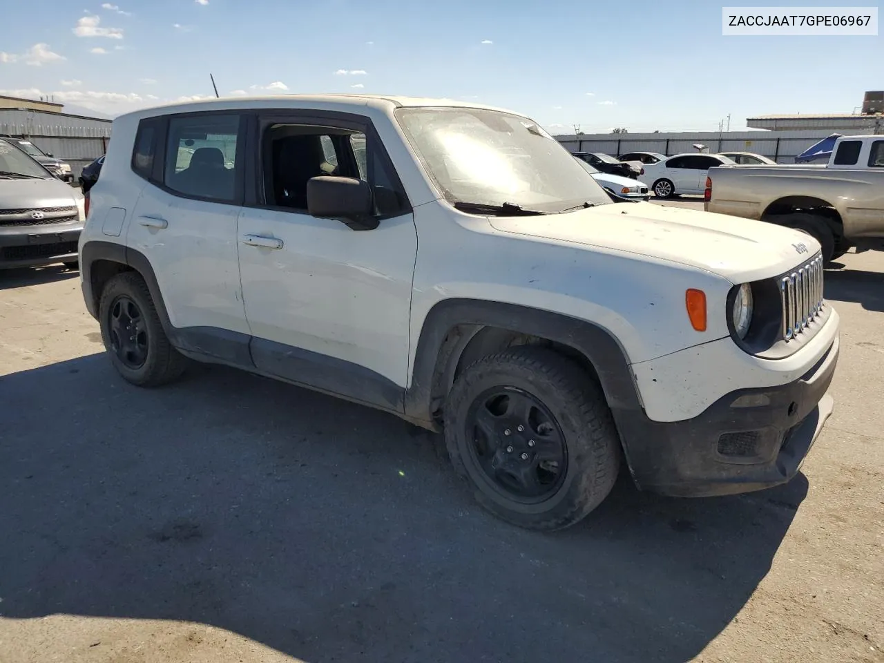 2016 Jeep Renegade Sport VIN: ZACCJAAT7GPE06967 Lot: 75848394