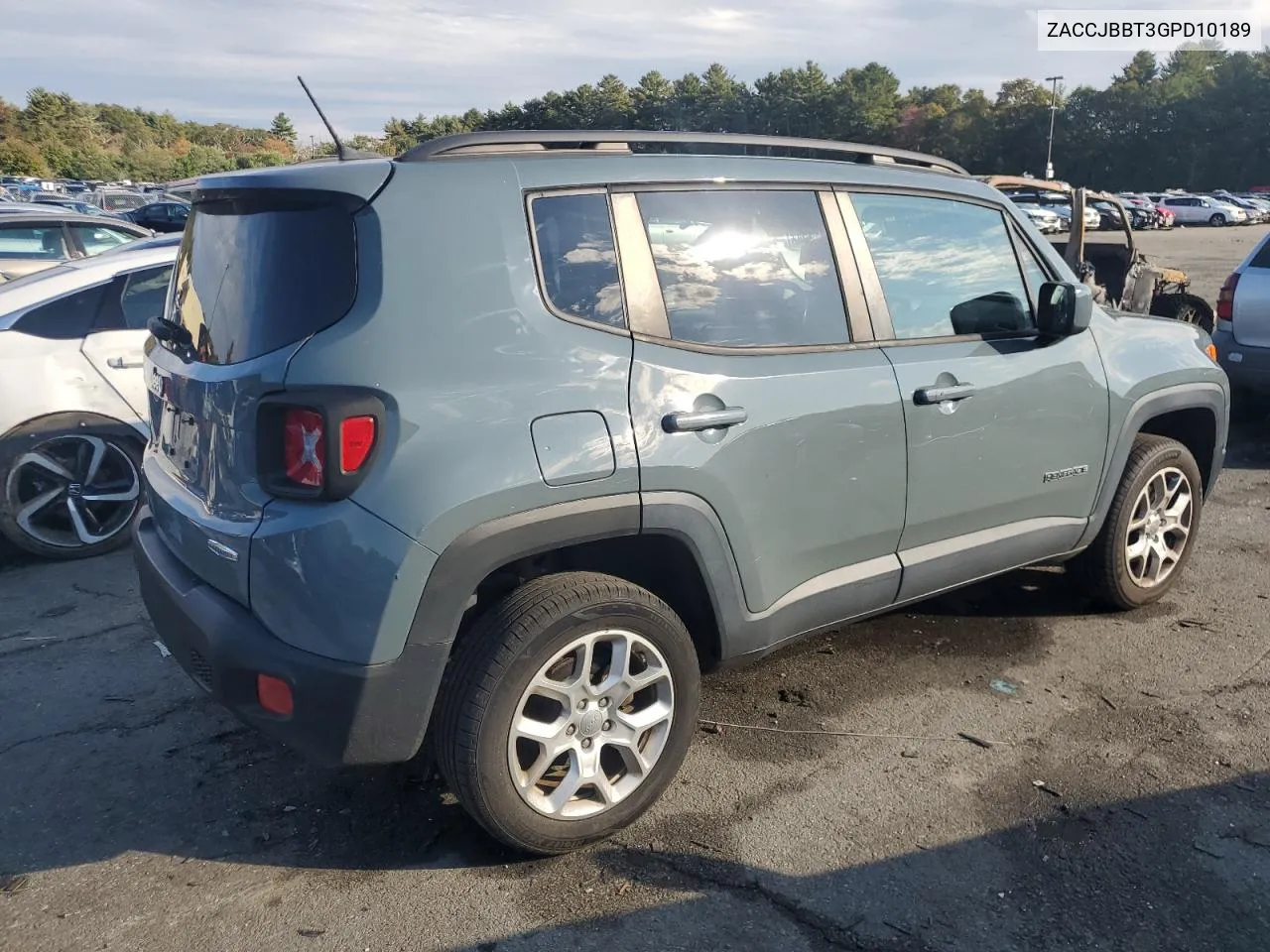 2016 Jeep Renegade Latitude VIN: ZACCJBBT3GPD10189 Lot: 75850464