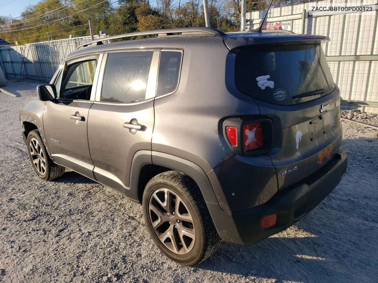 2016 Jeep Renegade Latitude VIN: ZACCJBBT0GPD00123 Lot: 76053554