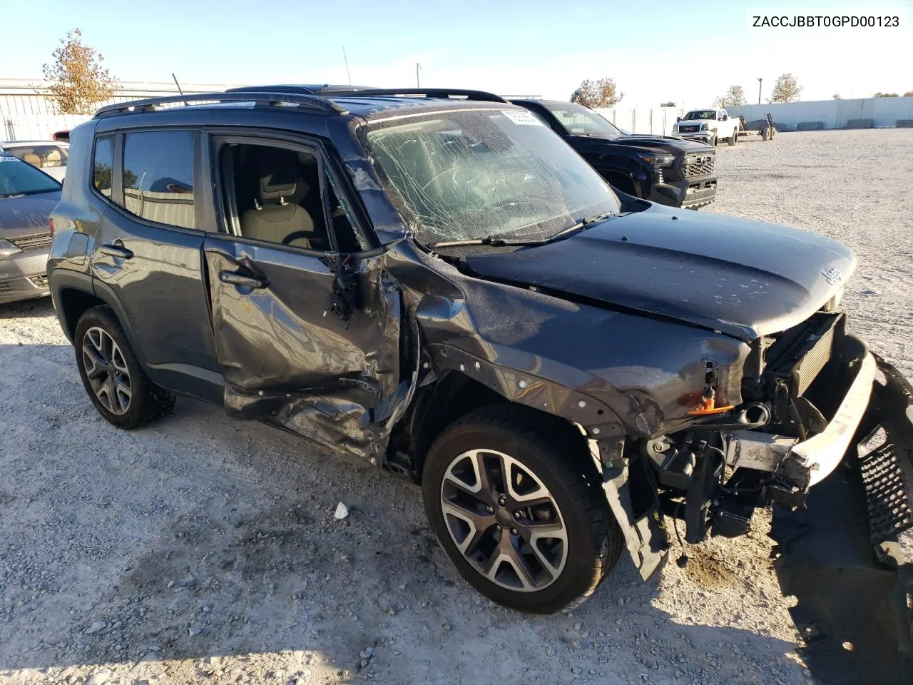 2016 Jeep Renegade Latitude VIN: ZACCJBBT0GPD00123 Lot: 76053554