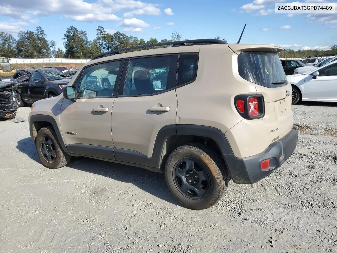 2016 Jeep Renegade Sport VIN: ZACCJBAT3GPD74489 Lot: 76276434