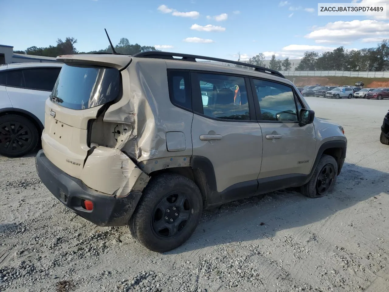 2016 Jeep Renegade Sport VIN: ZACCJBAT3GPD74489 Lot: 76276434