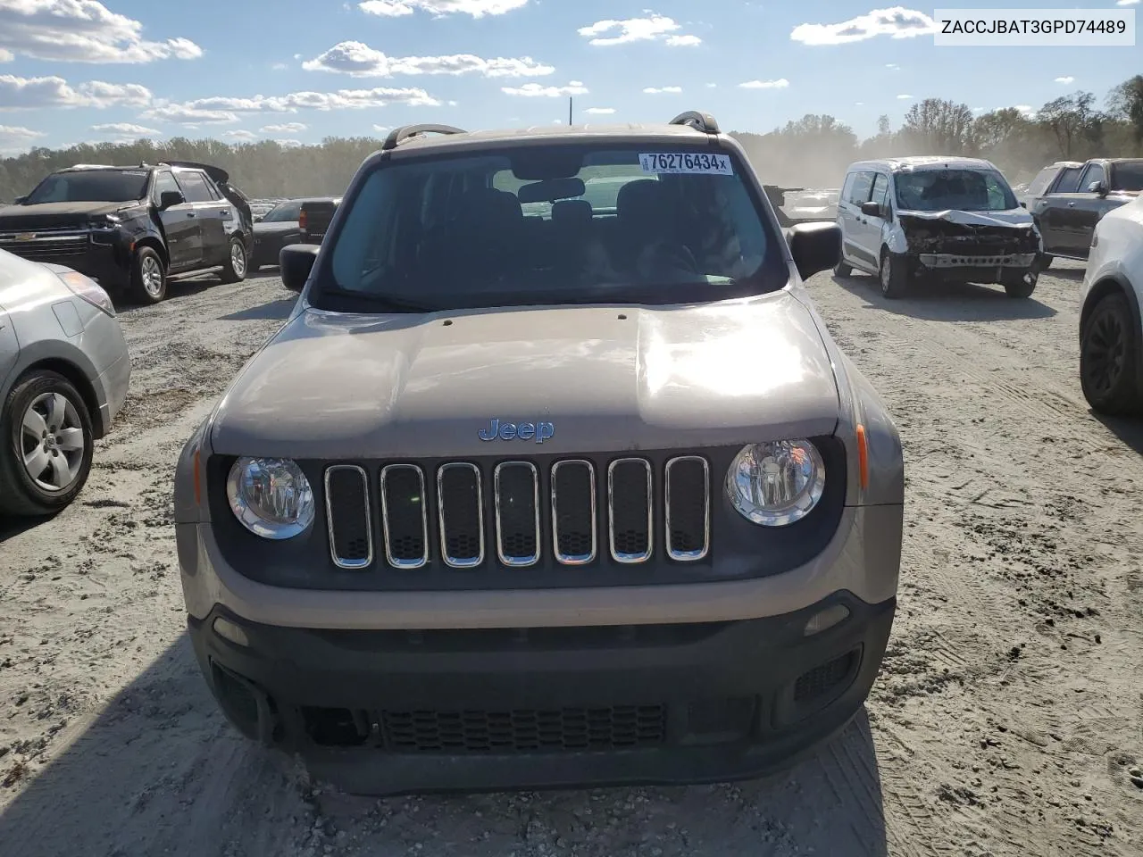 2016 Jeep Renegade Sport VIN: ZACCJBAT3GPD74489 Lot: 76276434