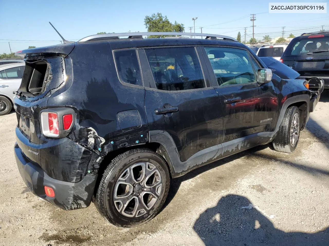 2016 Jeep Renegade Limited VIN: ZACCJADT3GPC91196 Lot: 77380284