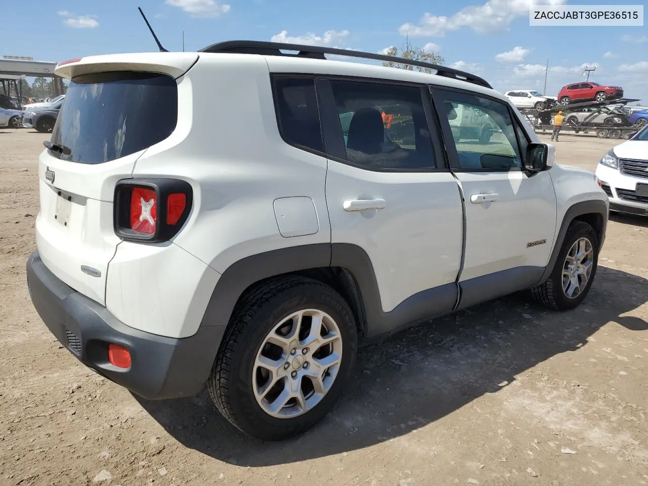 2016 Jeep Renegade Latitude VIN: ZACCJABT3GPE36515 Lot: 77491194