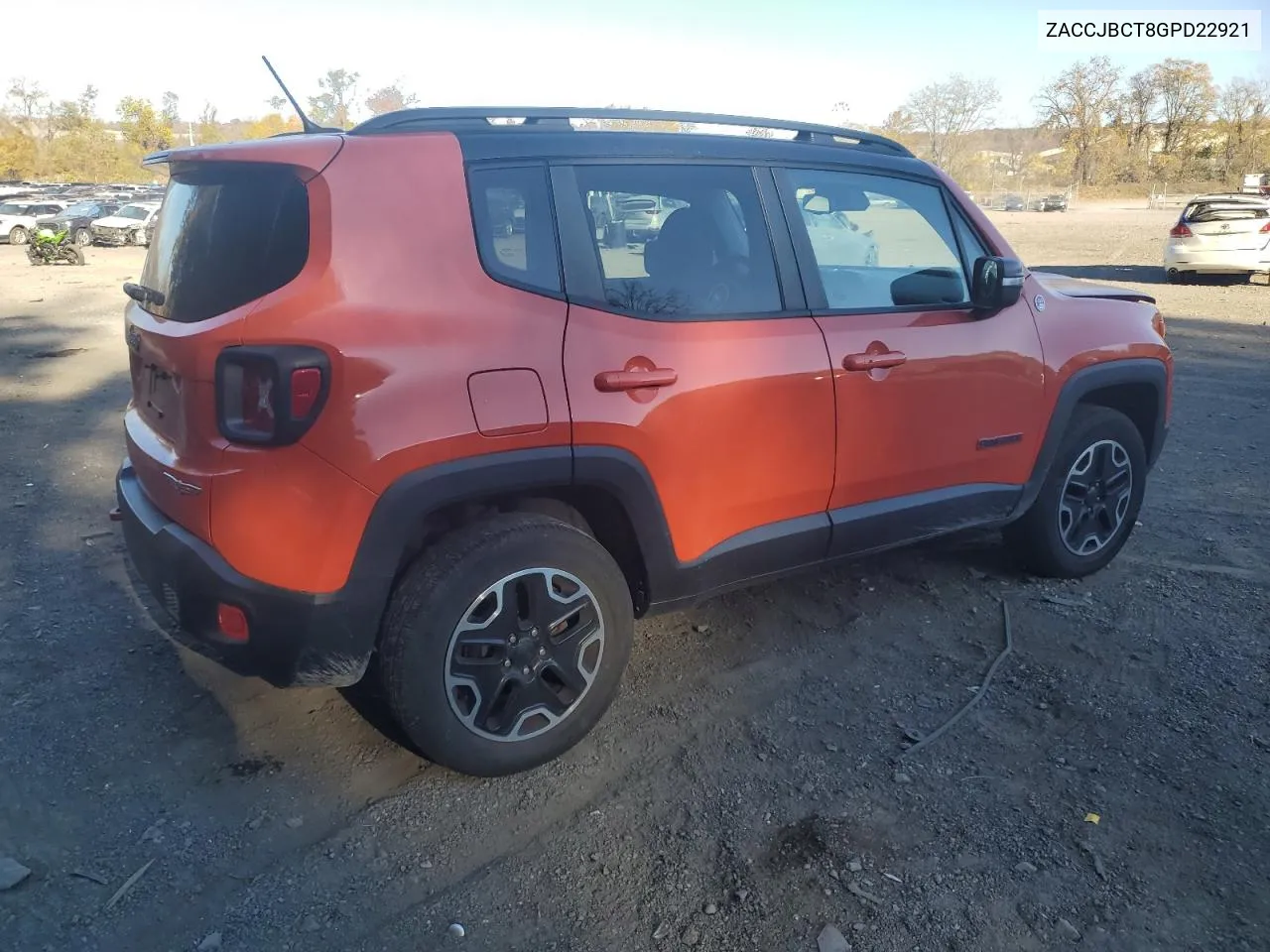 2016 Jeep Renegade Trailhawk VIN: ZACCJBCT8GPD22921 Lot: 77855834