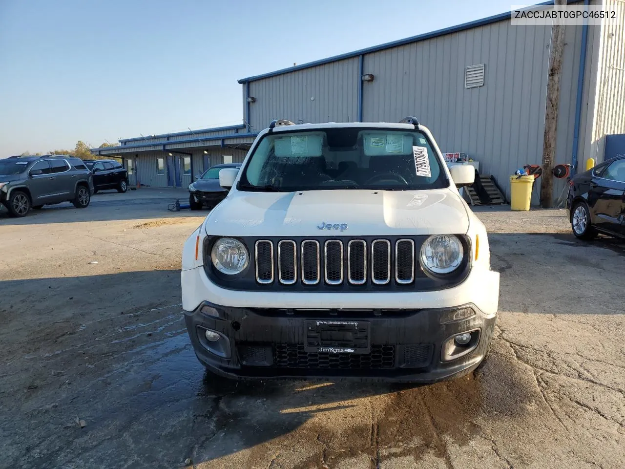 2016 Jeep Renegade Latitude VIN: ZACCJABT0GPC46512 Lot: 77907884