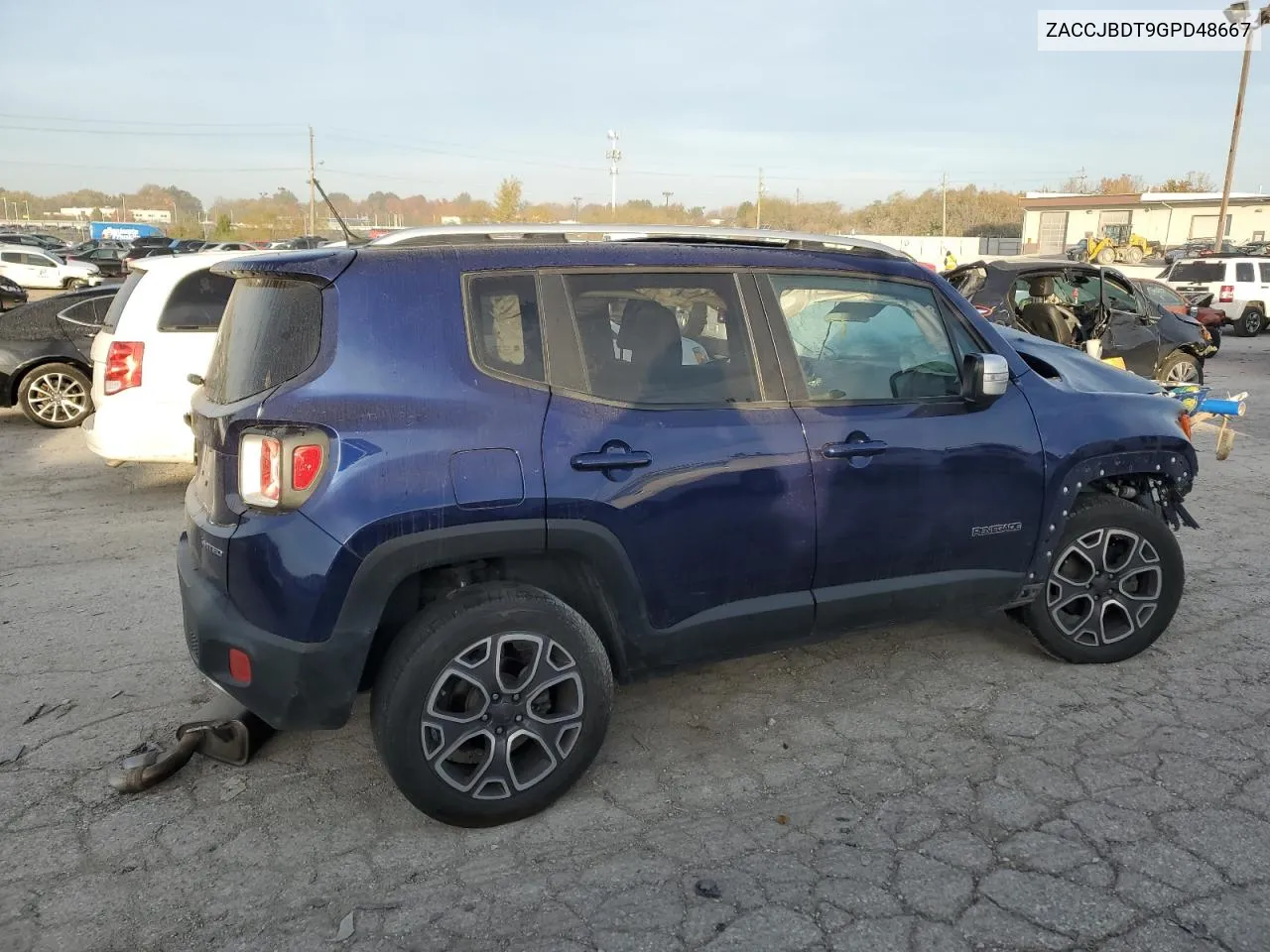 2016 Jeep Renegade Limited VIN: ZACCJBDT9GPD48667 Lot: 77915494