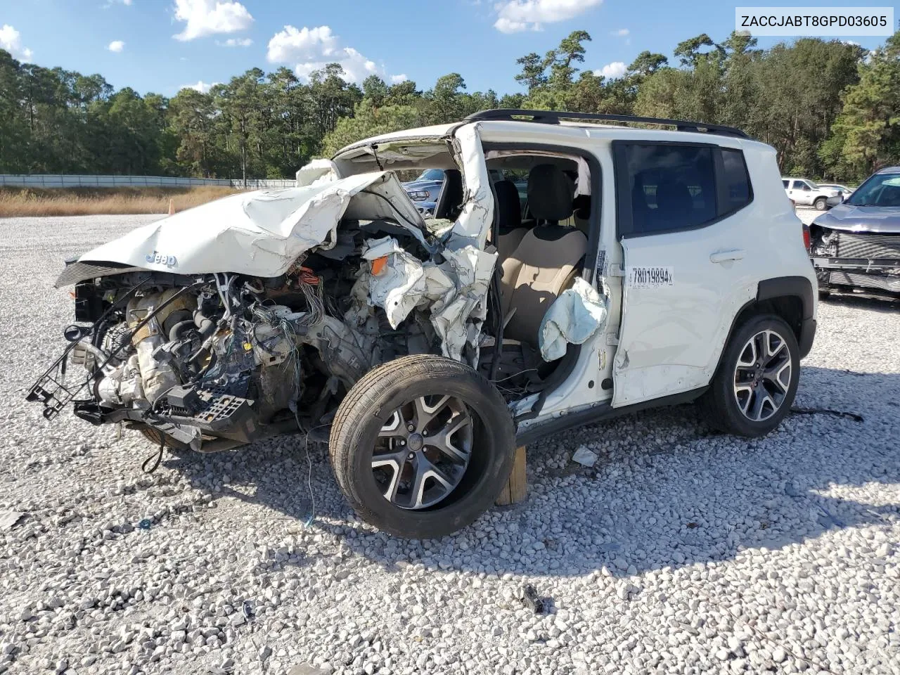 2016 Jeep Renegade Latitude VIN: ZACCJABT8GPD03605 Lot: 78019894