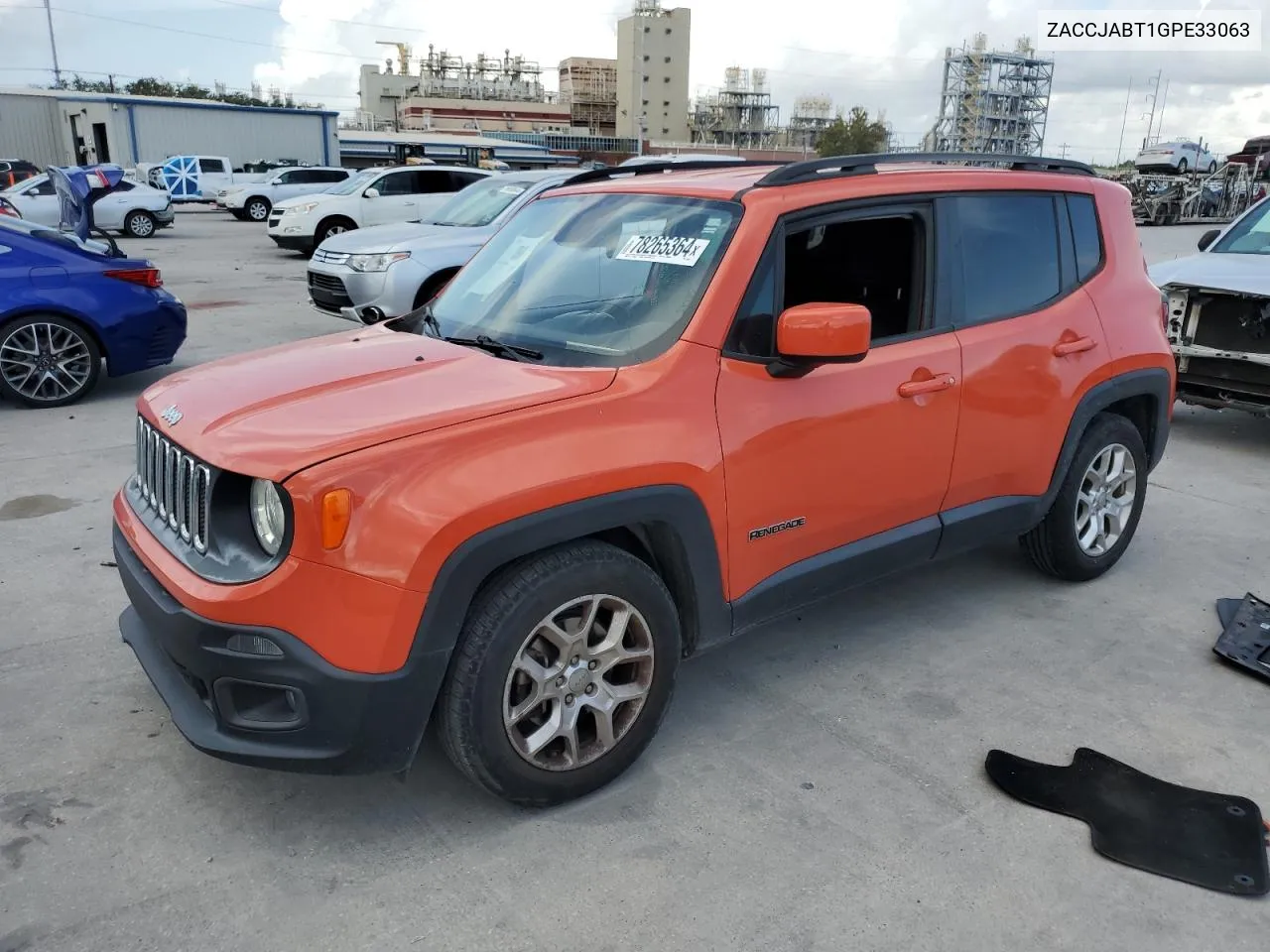 2016 Jeep Renegade Latitude VIN: ZACCJABT1GPE33063 Lot: 78265364