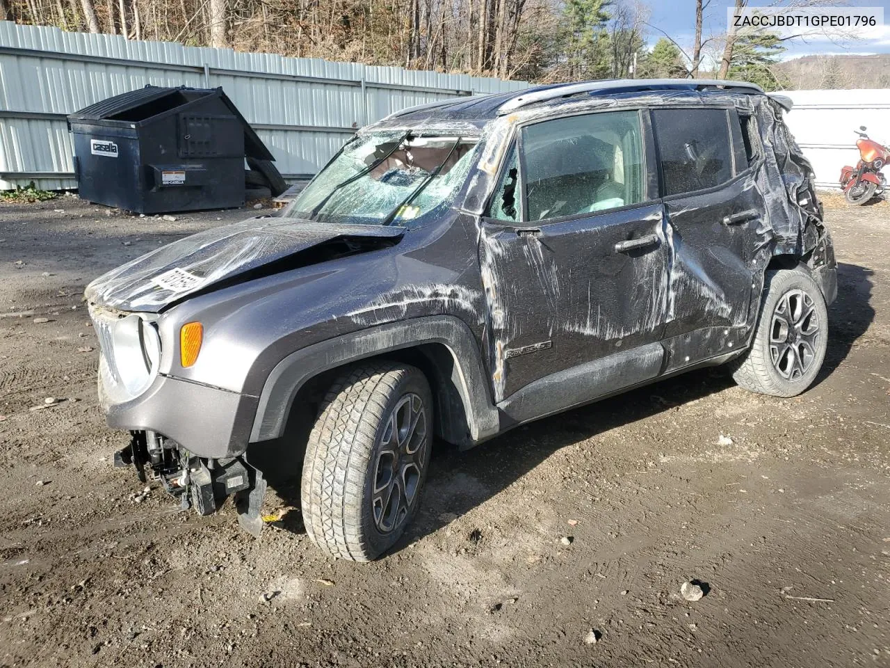 2016 Jeep Renegade Limited VIN: ZACCJBDT1GPE01796 Lot: 78315594