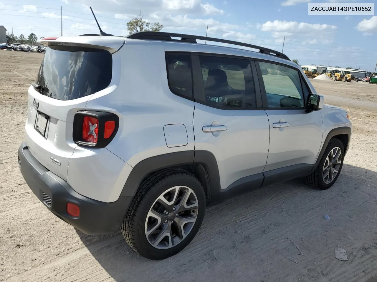 2016 Jeep Renegade Latitude VIN: ZACCJABT4GPE10652 Lot: 78851344