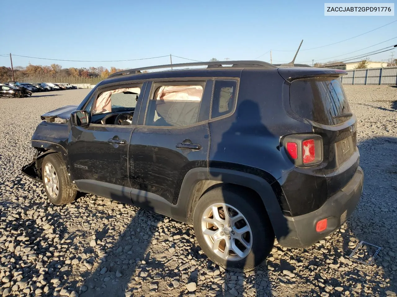 2016 Jeep Renegade Latitude VIN: ZACCJABT2GPD91776 Lot: 79118144