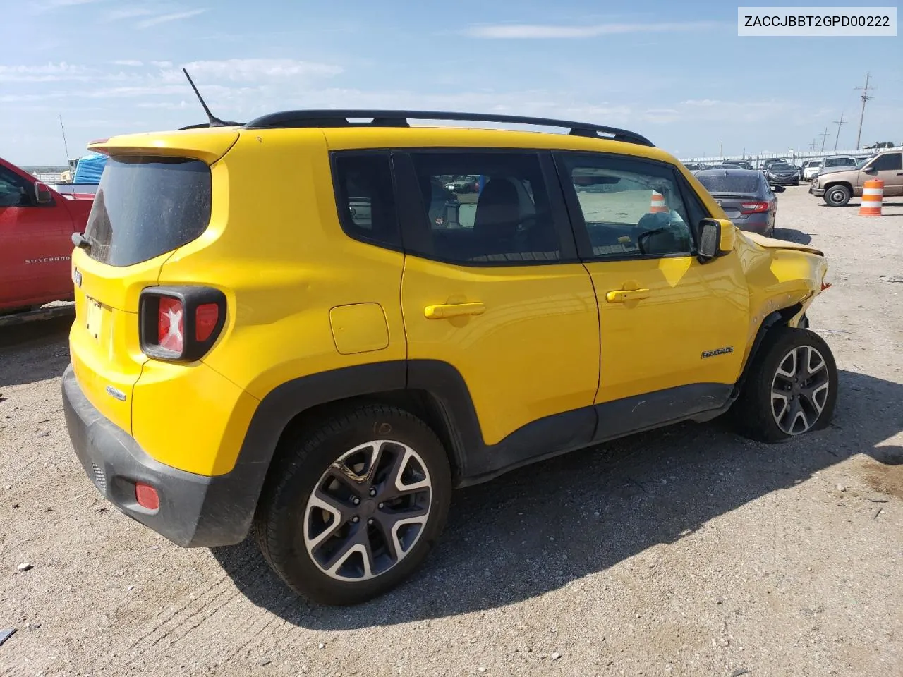 ZACCJBBT2GPD00222 2016 Jeep Renegade Latitude