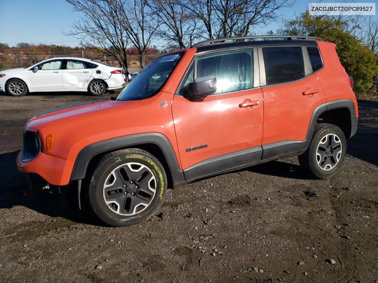 2016 Jeep Renegade Trailhawk VIN: ZACCJBCT2GPC89527 Lot: 80886624