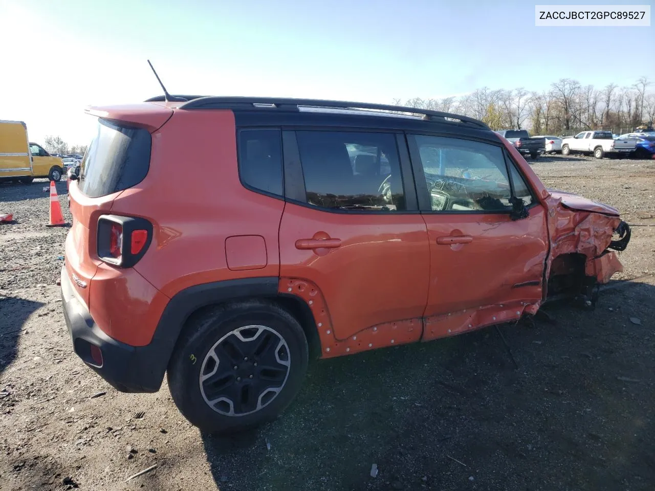 2016 Jeep Renegade Trailhawk VIN: ZACCJBCT2GPC89527 Lot: 80886624