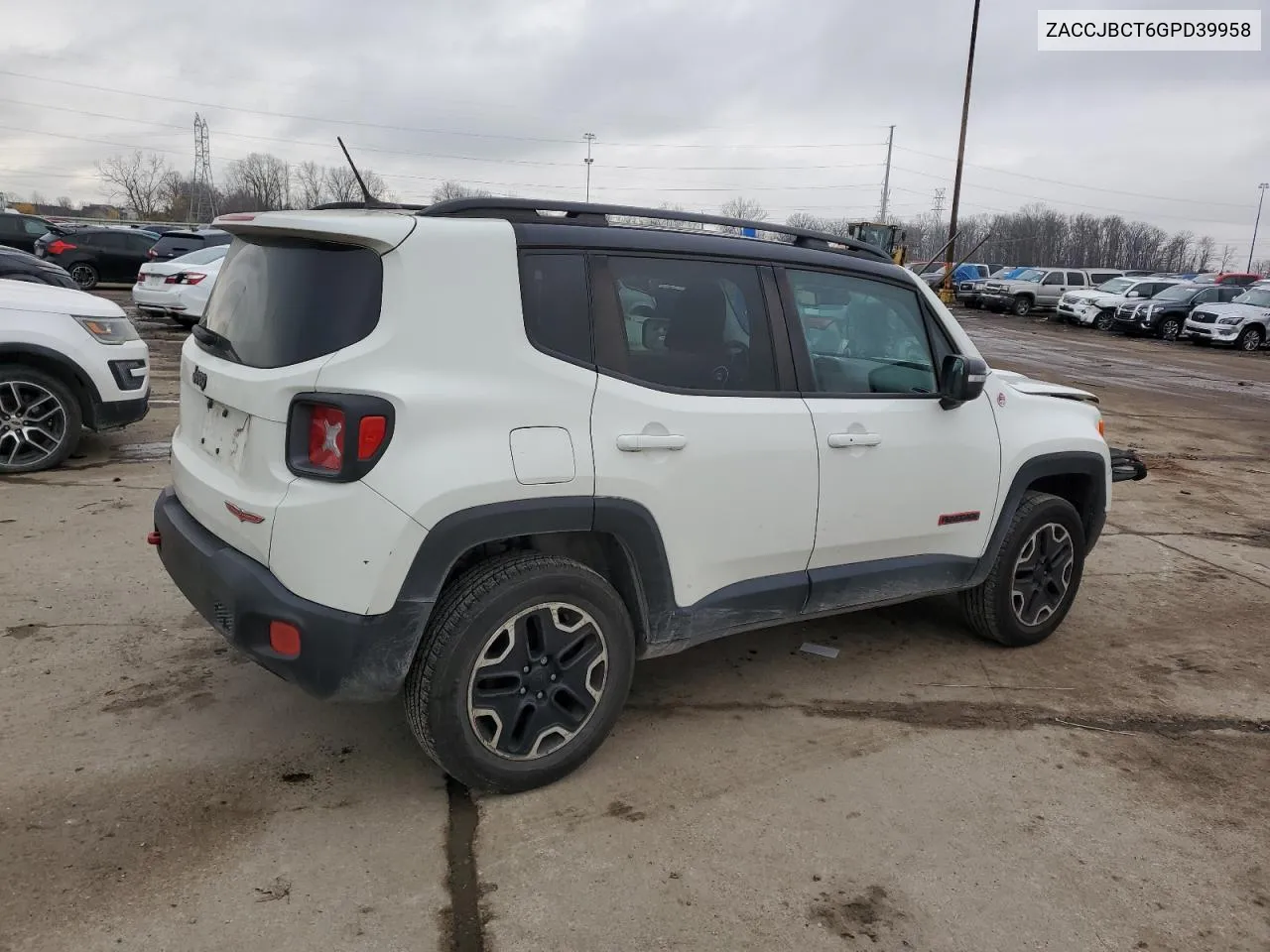 2016 Jeep Renegade Trailhawk VIN: ZACCJBCT6GPD39958 Lot: 81806724