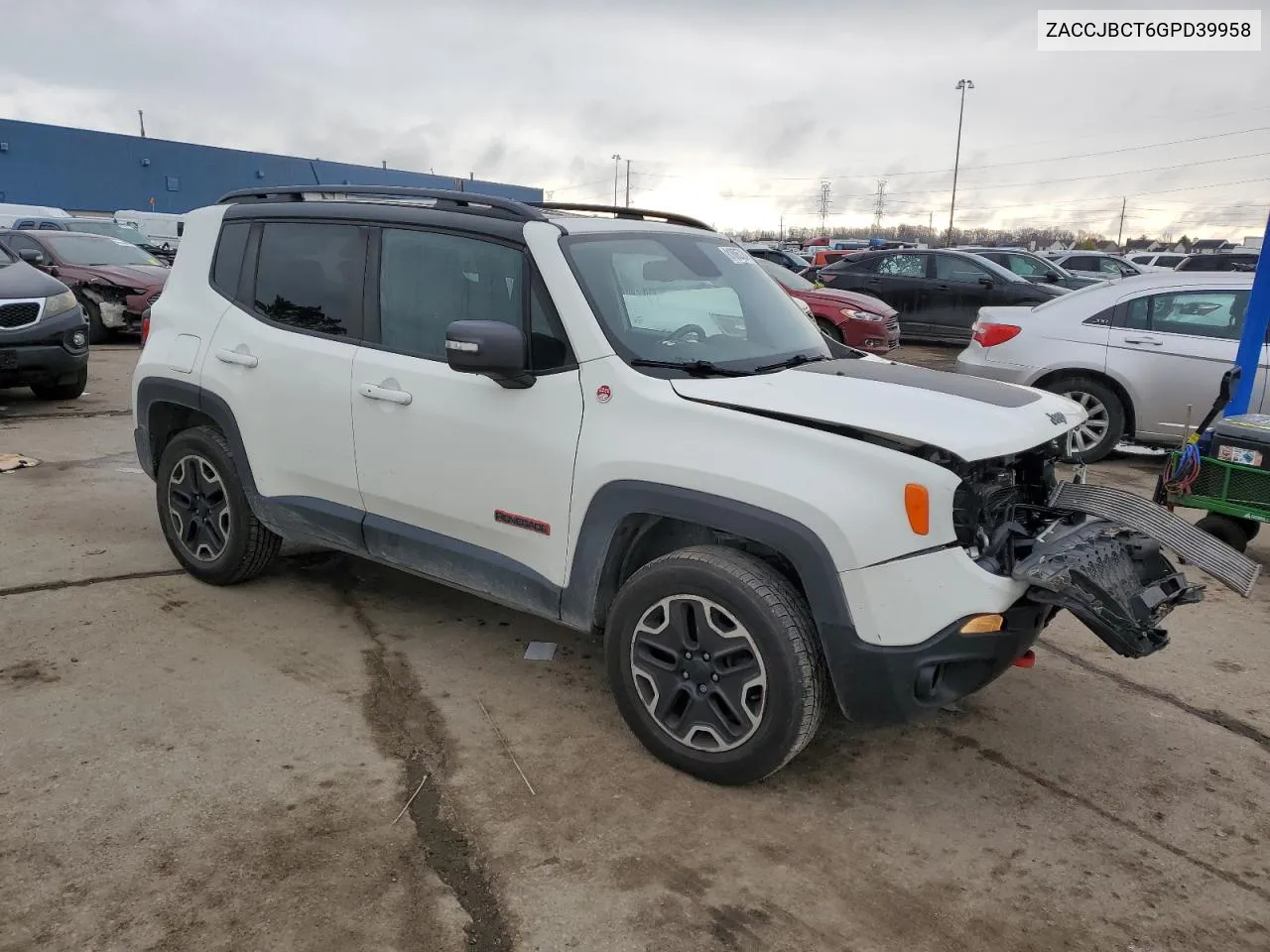 2016 Jeep Renegade Trailhawk VIN: ZACCJBCT6GPD39958 Lot: 81806724