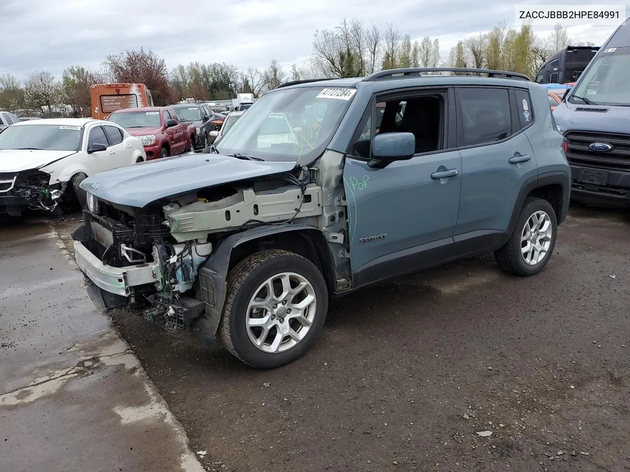 2017 Jeep Renegade Latitude VIN: ZACCJBBB2HPE84991 Lot: 47727284